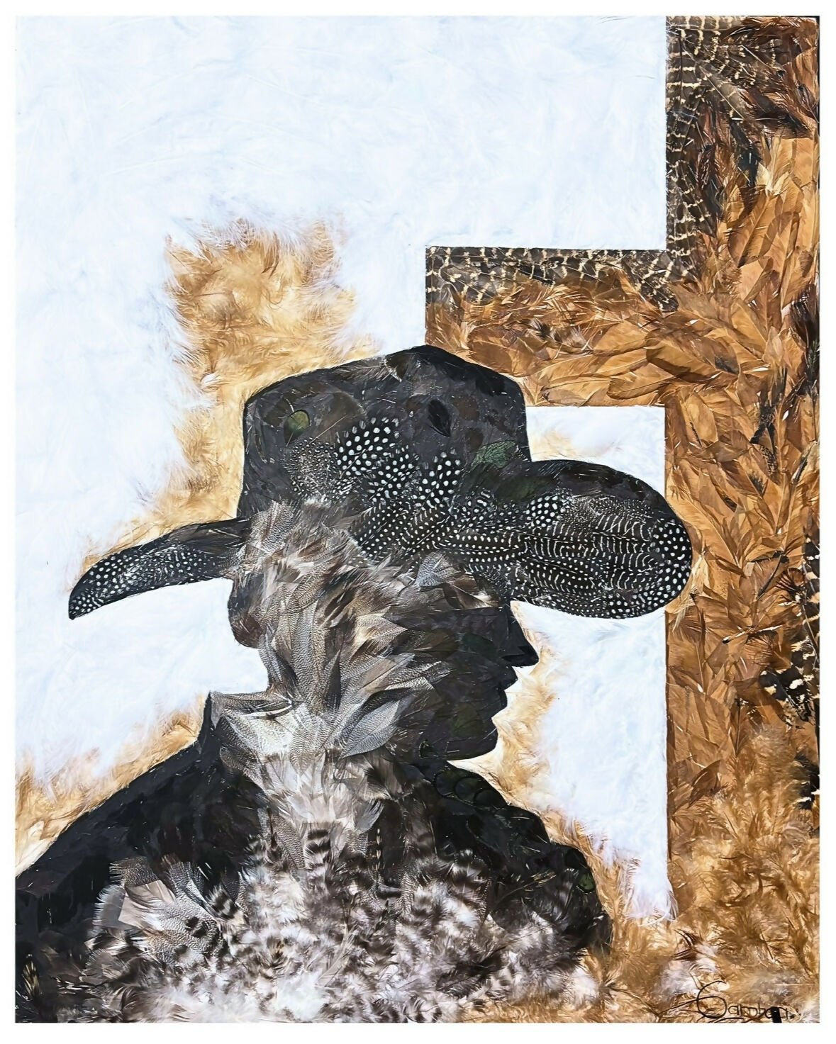I Am - Feather Art by Gamboas Feather Art, mixed media