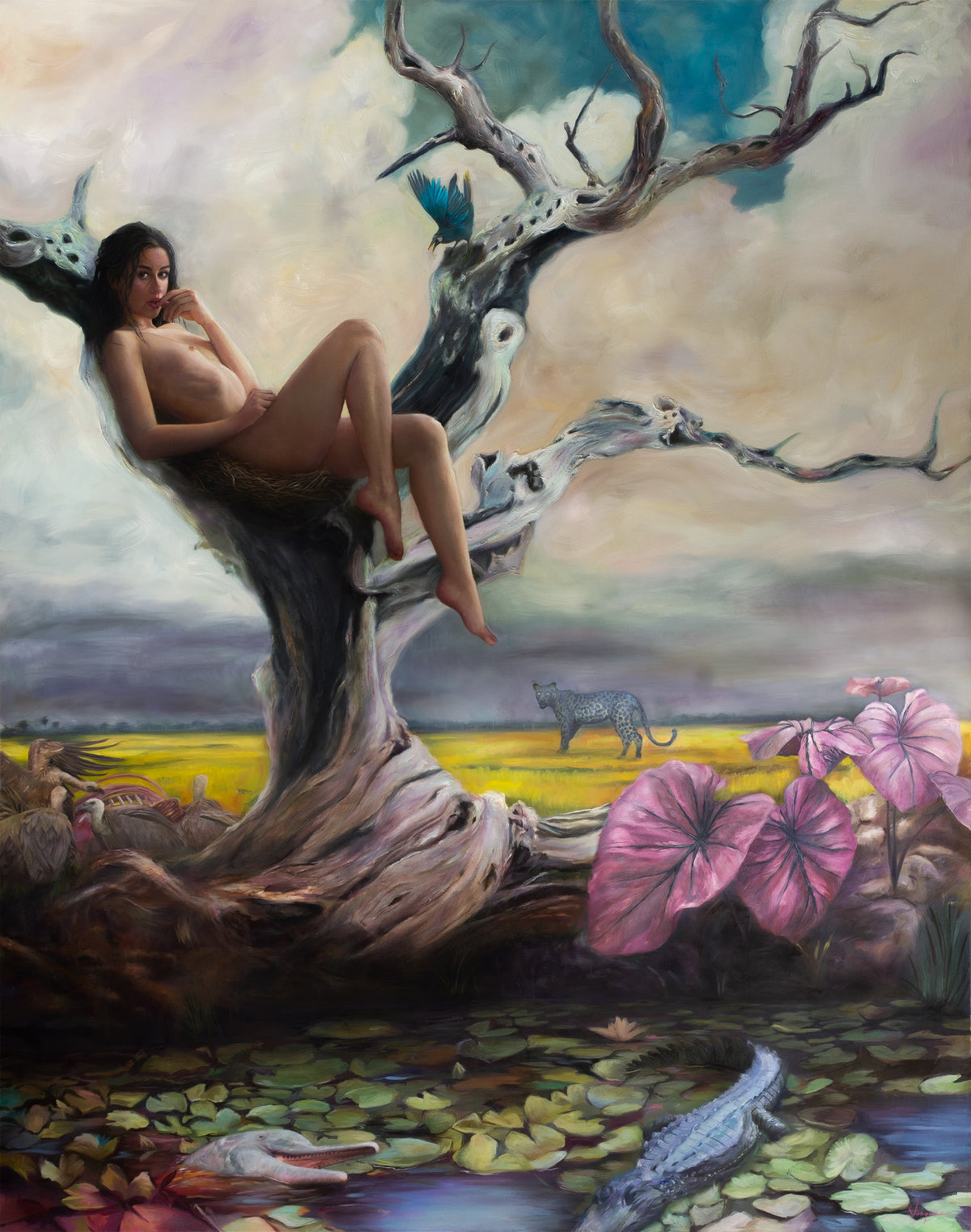 Alice in Wild Waters by Adrian Vasquez, painting