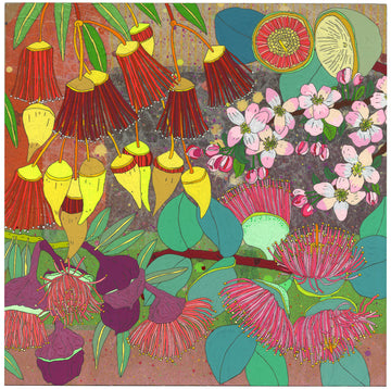 The Interloper - Apple Blossom among Gumnuts